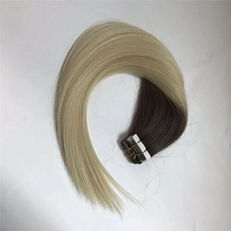 Wholesale Seamless Ombre  tape in hair extensions full cuticle HJ 031